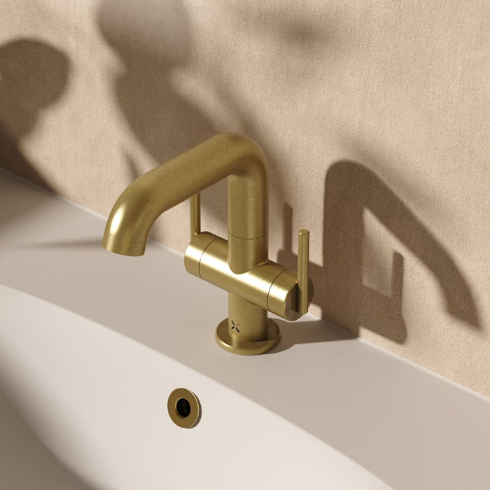 Crosswater 3ONE6 Deck Mounted 2 Side Lever Basin Mixer Tap