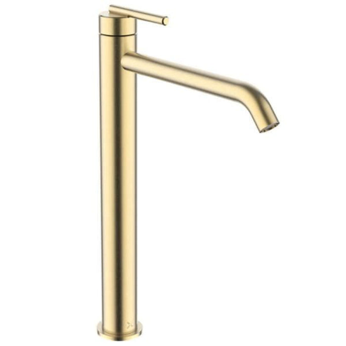 Crosswater 3ONE6 Mono Tall Basin Mixer Tap - Brushed Brass