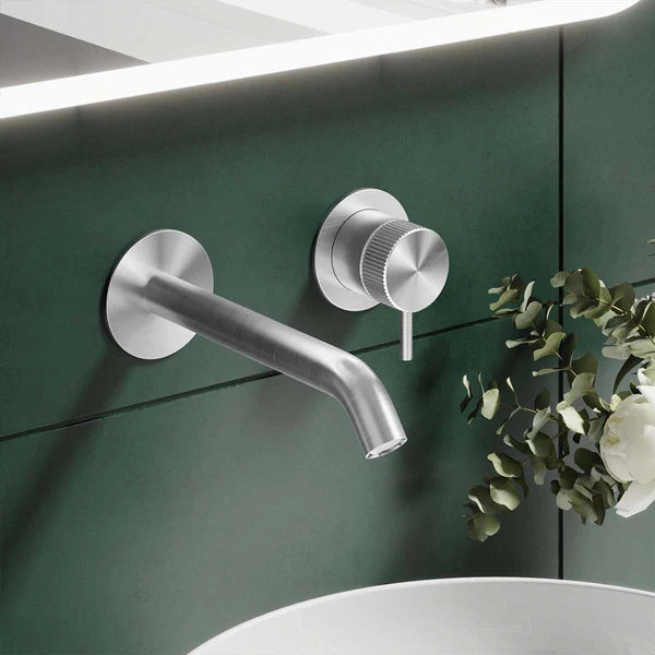 Crosswater 3ONE6 Wall Mounted 2 Hole Basin Mixer Tap