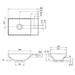 Crosswater Alo 1 Door Wall Hung Vanity Unit With Basin