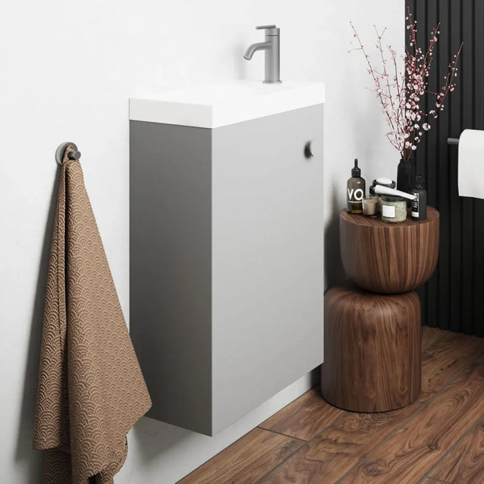 Crosswater Alo 1 Door Wall Hung Vanity Unit With Basin