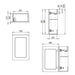Crosswater Alo 1 Door Wall Hung Vanity Unit With Basin
