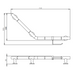 Crosswater Angled Grab Bar With Toilet Roll Holder