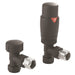 Crosswater Angled TRV Radiator Valves - Matt Black