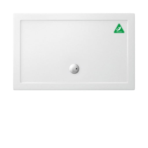Crosswater Anti-Slip Rectangular Shower Tray - White