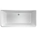 Crosswater Artist Back To Wall Double Ended Bath - 1524mm x