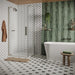 Crosswater Asura 8mm Hinged Shower Door With Side Panel