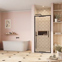 Crosswater Asura 8mm Recessed Infold Shower Door - Matt