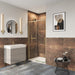 Crosswater Asura 8mm Recessed Sliding Shower Door - Brushed
