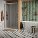 Crosswater Asura 8mm Recessed Sliding Shower Door - Brushed