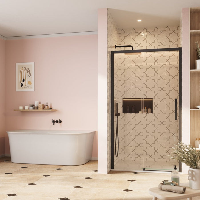 Crosswater Asura 8mm Recessed Sliding Shower Door - Matt