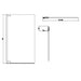Crosswater Asura Hinged Bath Screen - 8mm Glass - 900mm
