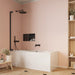 Crosswater Asura Hinged Bath Screen - 8mm Glass - 900mm