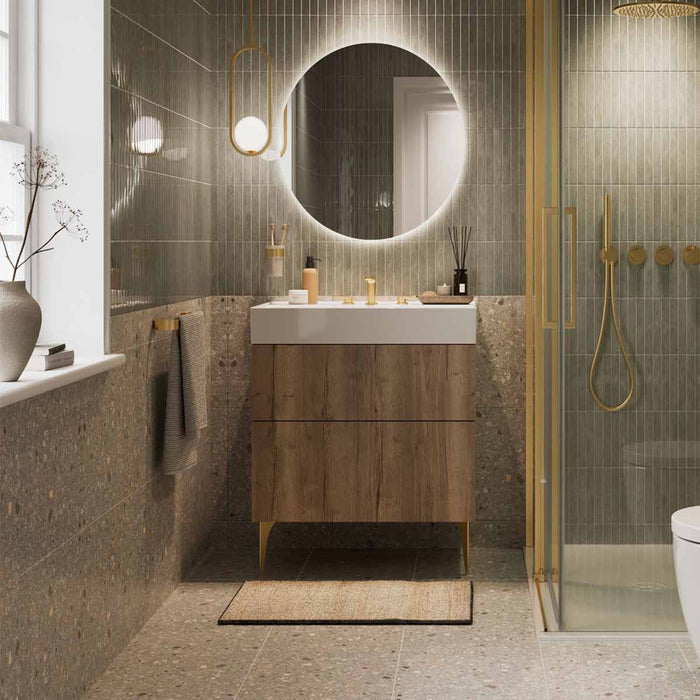 Crosswater Avenue 2 Drawer Wall Hung Vanity Unit With Basin