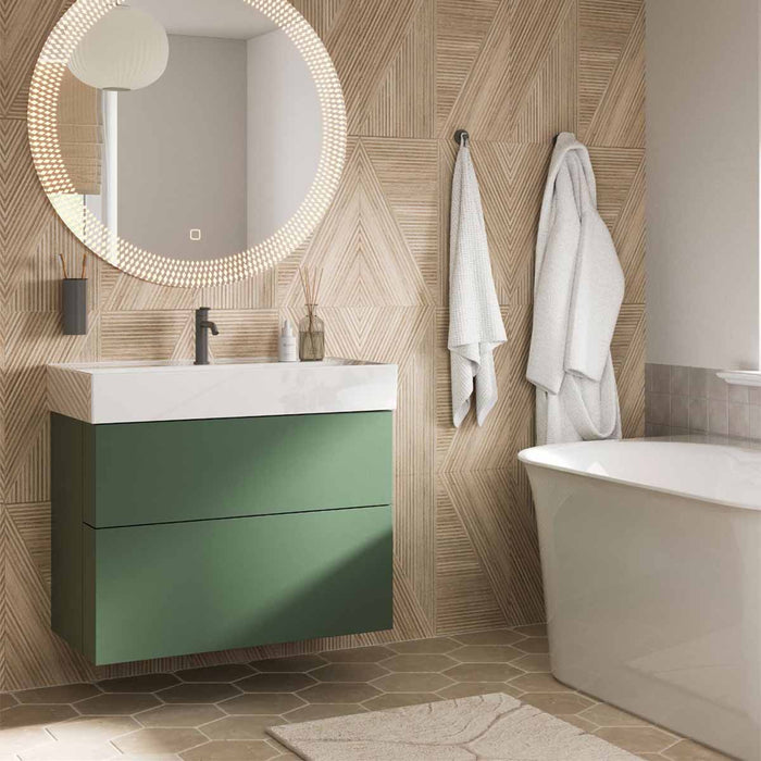 Crosswater Avenue 2 Drawer Wall Hung Vanity Unit With Basin