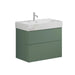 Crosswater Avenue 2 Drawer Wall Hung Vanity Unit With Basin