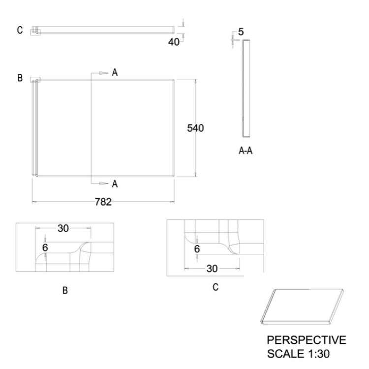 Crosswater Bath End Panel - White - Bath Panels