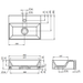 Crosswater Beck Cloakroom Wall Hung Basin With Waste - 1