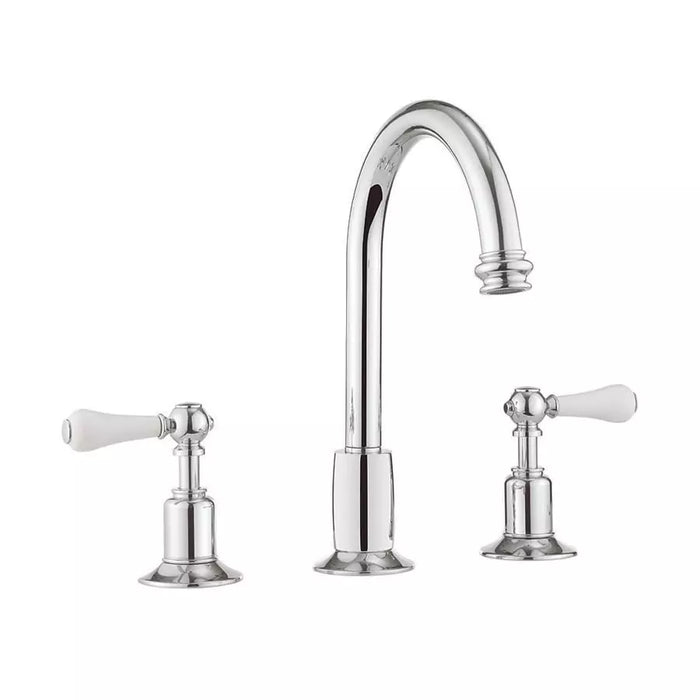 Crosswater Belgravia 3 Hole Deck Mounted Lever Basin Mixer