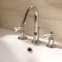Crosswater Belgravia 3 Hole Deck Mounted Lever Basin Mixer Tap - Chrome