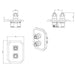 Crosswater Belgravia 3 Outlet Thermostatic Shower Valve