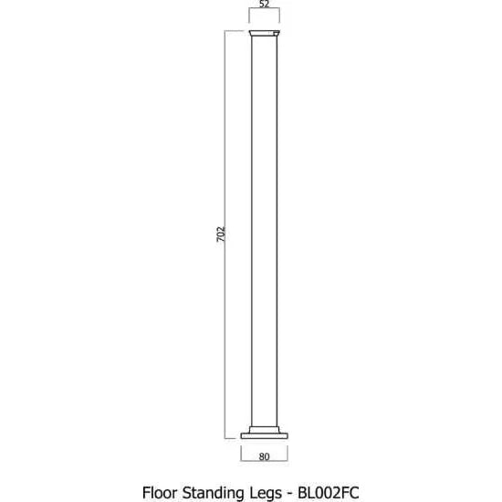 Crosswater Belgravia Crosshead Bath Filler - Taps