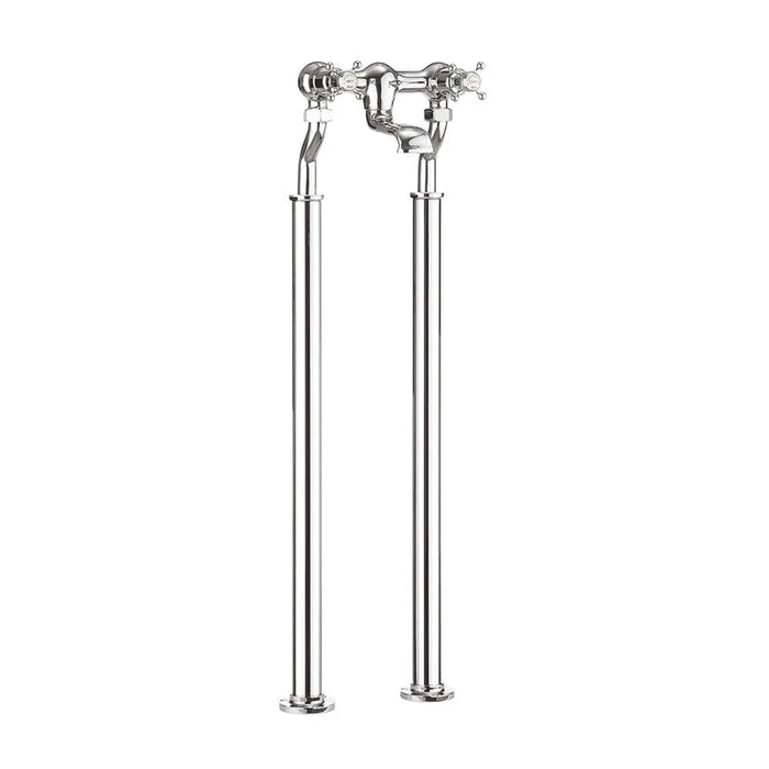 Crosswater Belgravia Crosshead Bath Filler - Chrome /