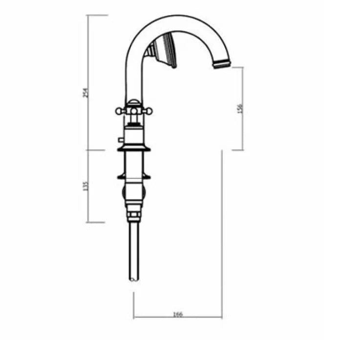 Crosswater Belgravia Deck Mounted 4 Hole Bath Shower Mixer