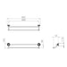 Crosswater Belgravia Double Towel Rail - 600mm Long