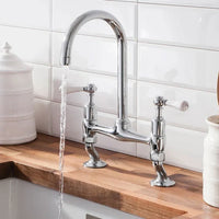 Crosswater Belgravia Dual Lever Deck Mounted Kitchen Mixer