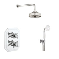 Crosswater Belgravia Dual Outlet Shower Set with Rain Head 