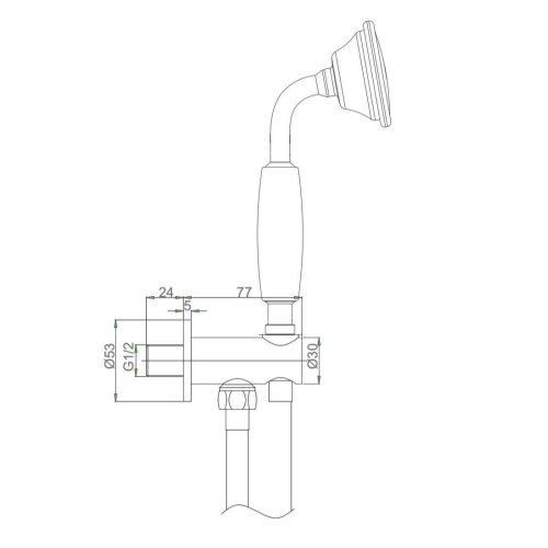Crosswater Belgravia Dual Outlet Shower Set with Rain Head