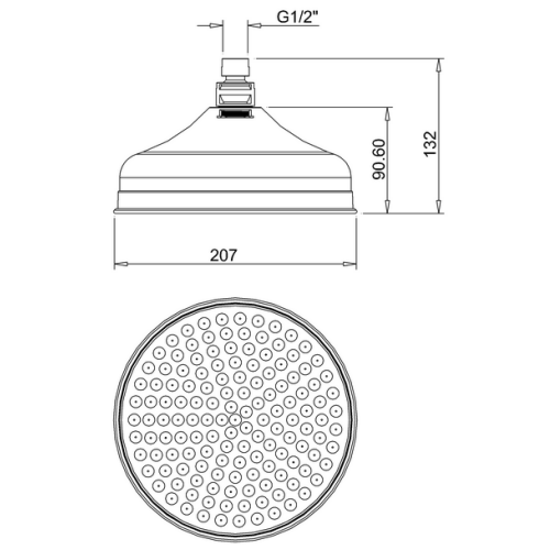 Crosswater Belgravia Dual Outlet Shower Set with Rain Head