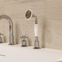 Crosswater Belgravia Follow Me Round Shower Handset And Hose - Chrome