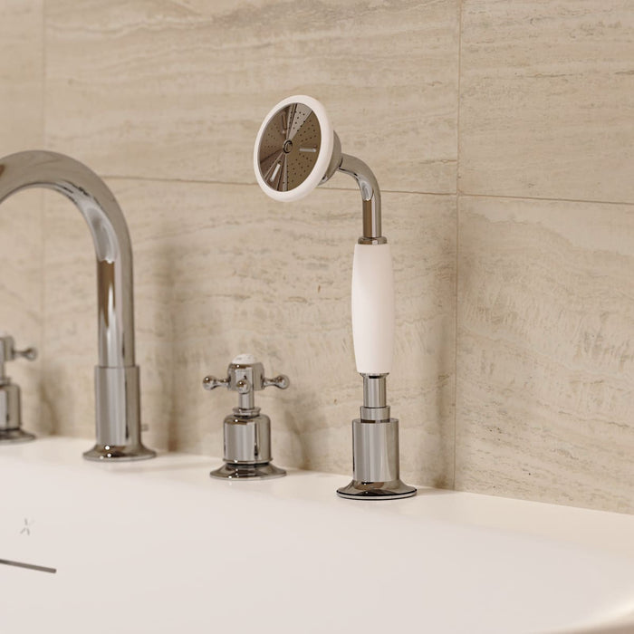 Crosswater Belgravia Follow Me Round Shower Handset And Hose - Chrome