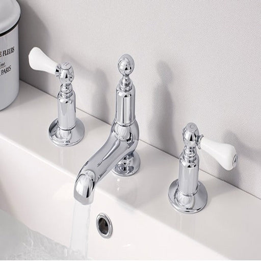 Crosswater Belgravia Lever 3 Tap Hole Basin Mixer Set