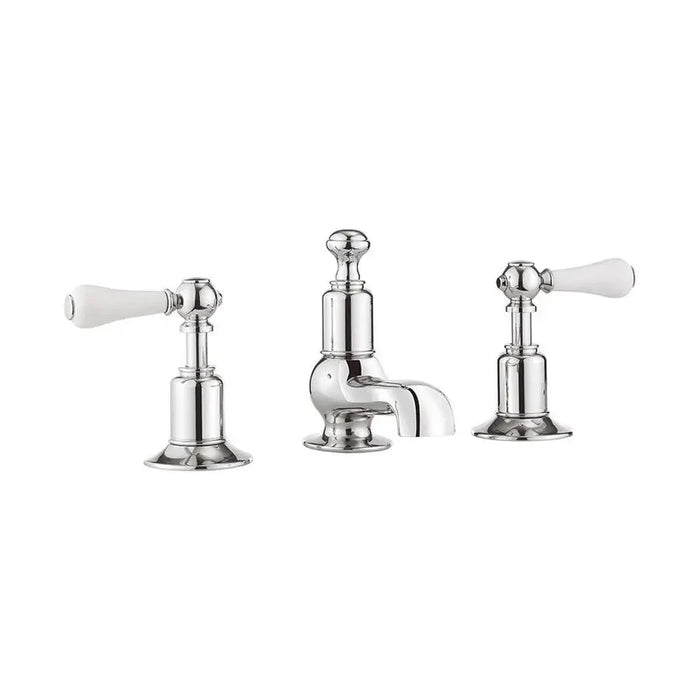 Crosswater Belgravia Lever 3 Tap Hole Basin Mixer Set With 