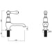 Crosswater Belgravia Lever Cloakroom Long Nose Basin Taps -