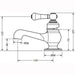Crosswater Belgravia Lever Mini Monobloc Basin Mixer Tap