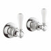 Crosswater Belgravia Lever Wall Stop Taps - Chrome - Tap