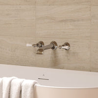 Crosswater Belgravia Lever Wall Stop Taps - Chrome