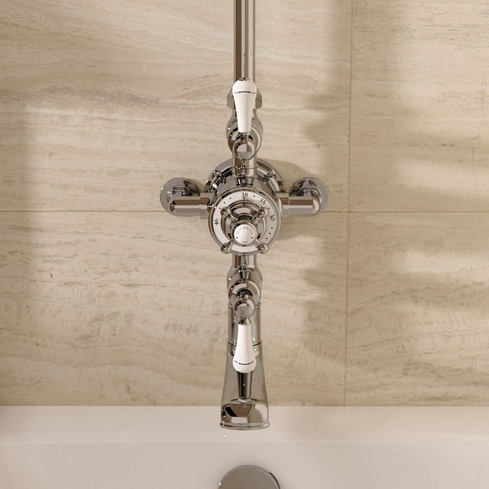 Crosswater Belgravia Thermostatic 1 Outlet Exposed Shower Set - Chrome