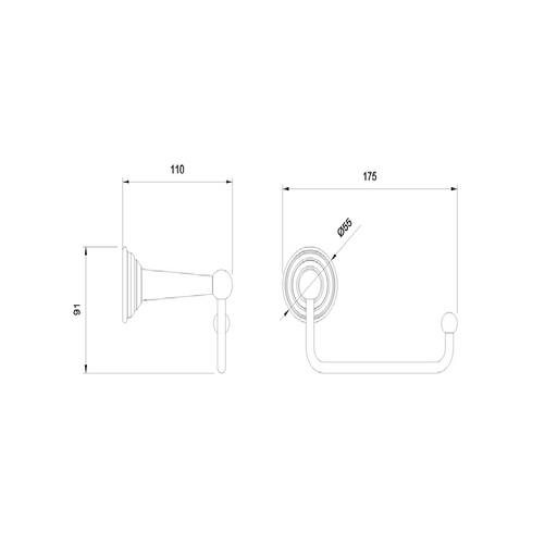 Crosswater Belgravia Toilet Roll Holder - Chrome - Toilet