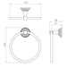 Crosswater Belgravia Towel Ring - Chrome - Towel Rings