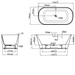 Crosswater Carne Freestanding Bath With Overflow And Waste