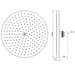 Crosswater Central Fixed Shower Head - Chrome - Shower Heads