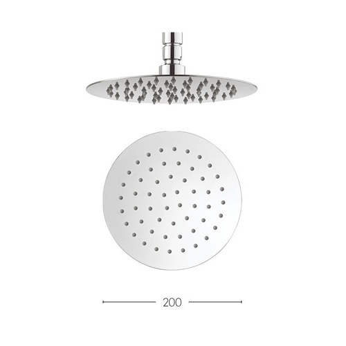 Crosswater Central Fixed Shower Head - Ø200mm - Chrome