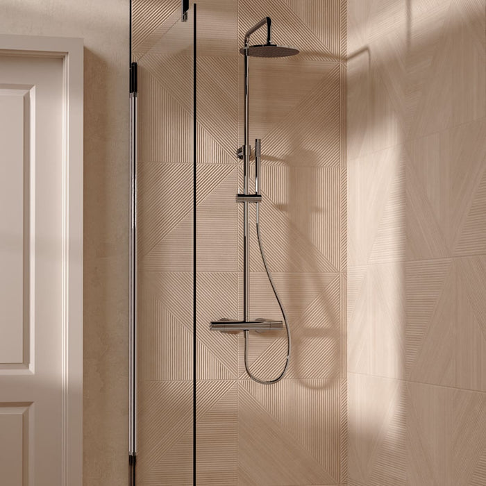 Crosswater Central Thermostatic Exposed Shower Valve With Shower Kit