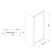 Crosswater Clear 6 Recessed Pivot Shower Door - Pivot