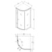 Crosswater Clear 6 Single Door Quadrant Shower Enclosure